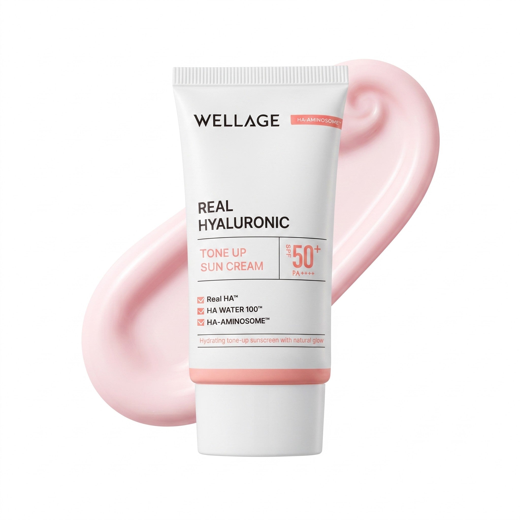 WELLAGE Real Hyaluronic Tone Up Sun Cream SPF50+ PA++++ 50ml